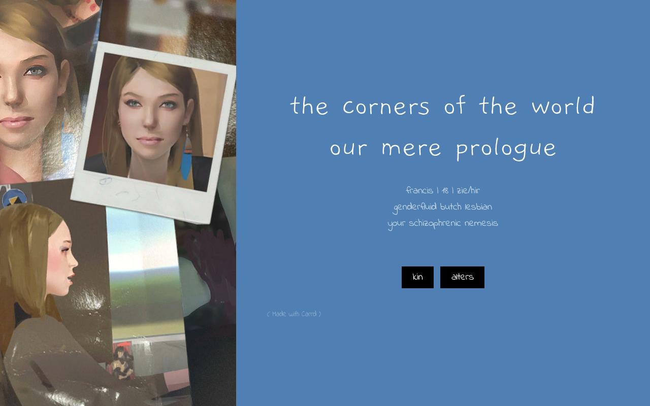 the corners of the world our mere prologue